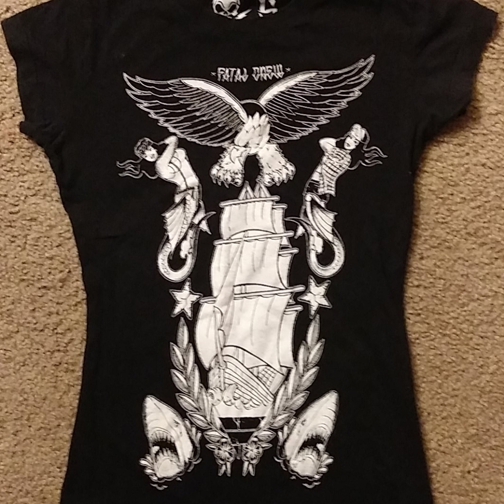 Super Cute Fatal Crew Tee💪😎👀🖤💀